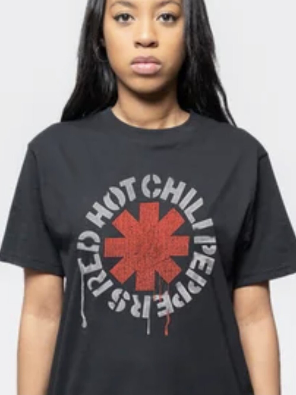 RED HOT CHILI PEPPERS Black Graphic Tee Band Shirt